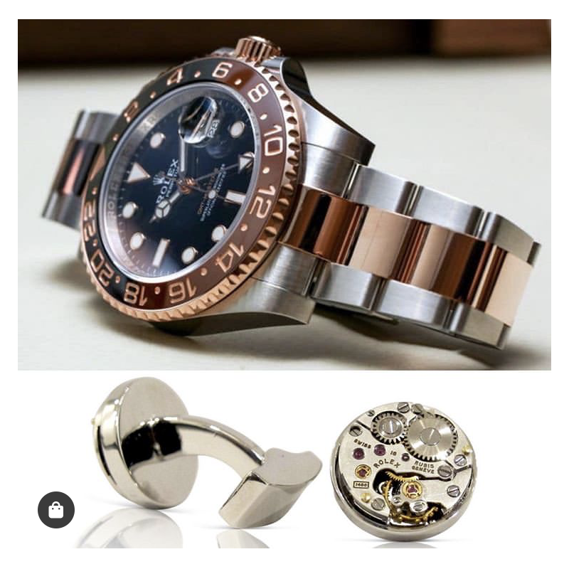 Boutons de manchette Mécanisme de montres Rolex